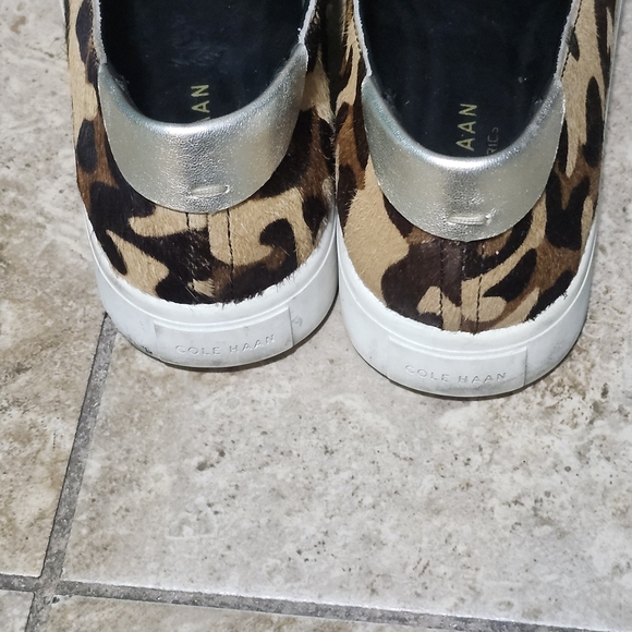 Cole Haan Leopard Print Slip-On Sneakers - Picture 4 of 7